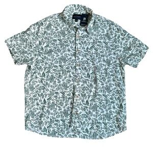 NWT Lucky Brand Men’s Linen/Rayon Blend Floral Shirt size Large